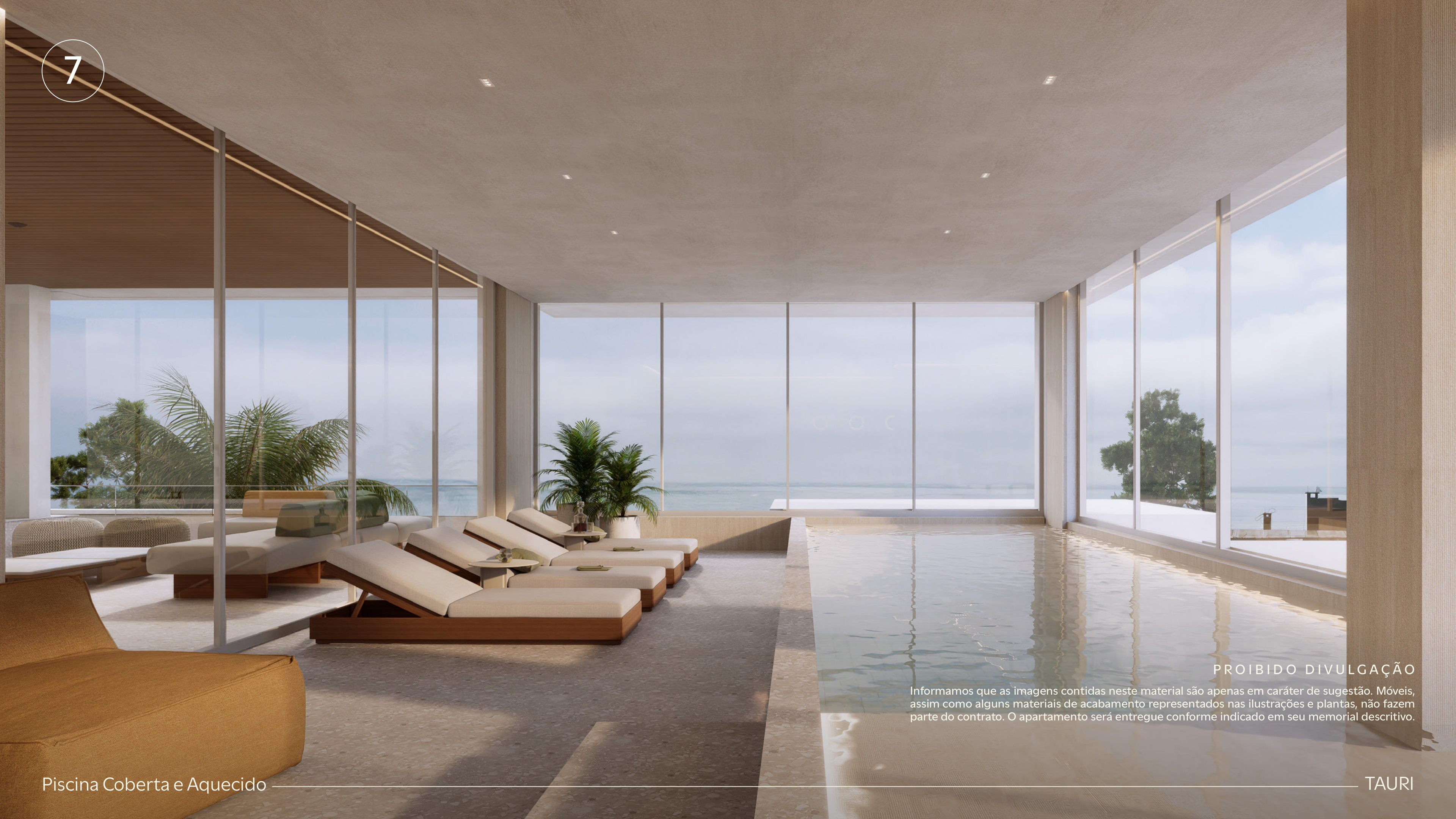 Piscina coberta e aquecida Tauri Porto Belo