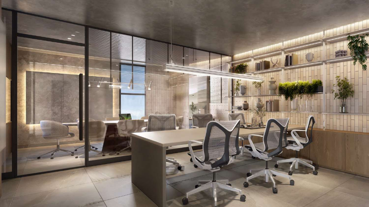 Sala de estudos e coworking Terraço Jardins