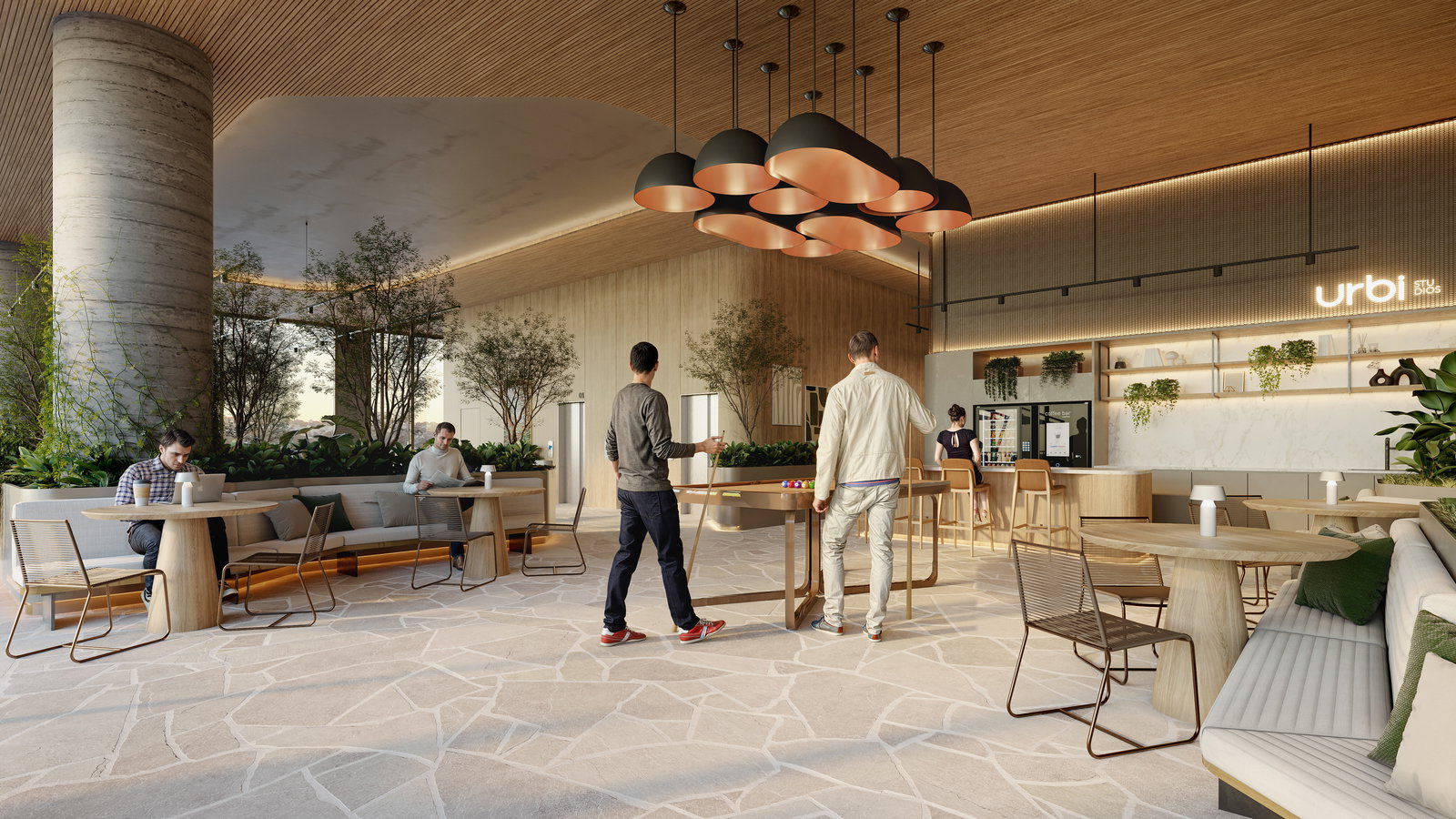 Lobby Estar social Urbi Studios