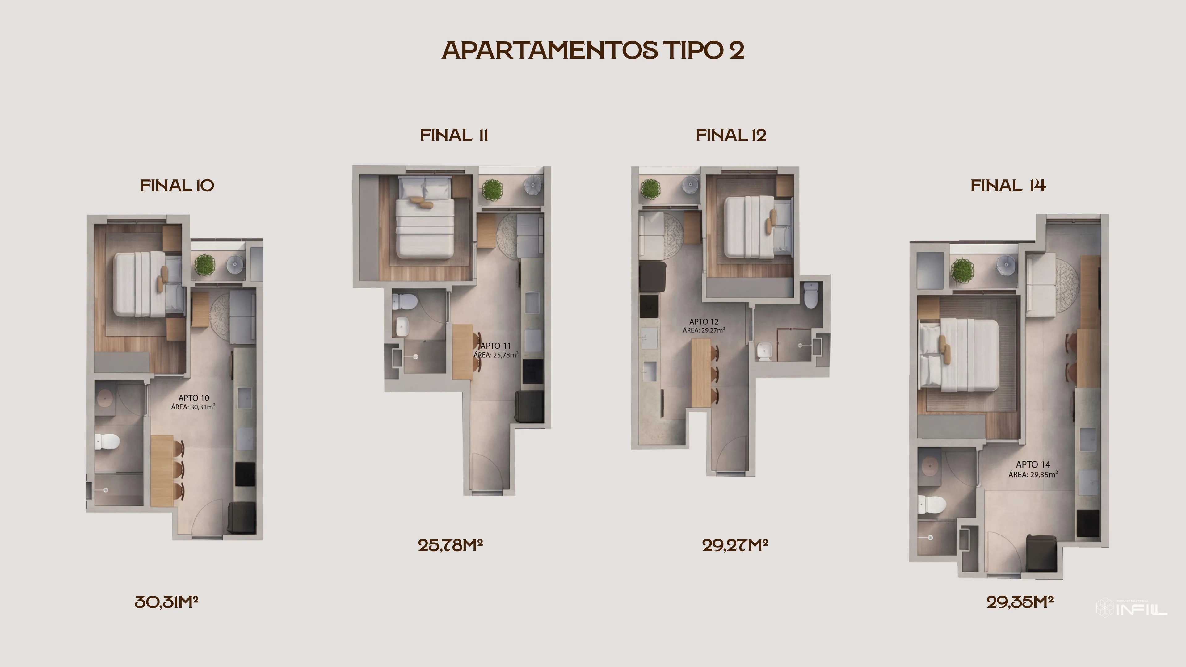 Painel de diferenciais do Villa Felicità