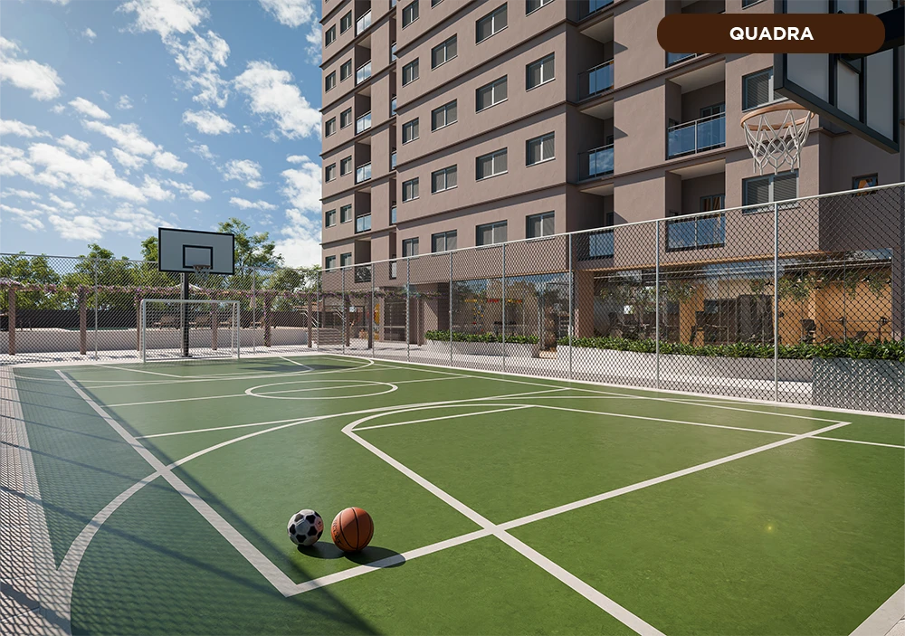 Quadra esportiva do Villa Felicità em Maringá